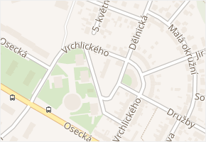 Vrchlického v obci Duchcov - mapa ulice