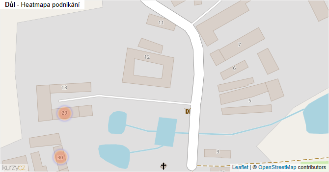 Důl - mapa podnikání