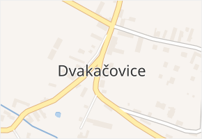 Dvakačovice v obci Dvakačovice - mapa části obce