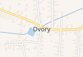 Dvory v obci Dvory - mapa části obce