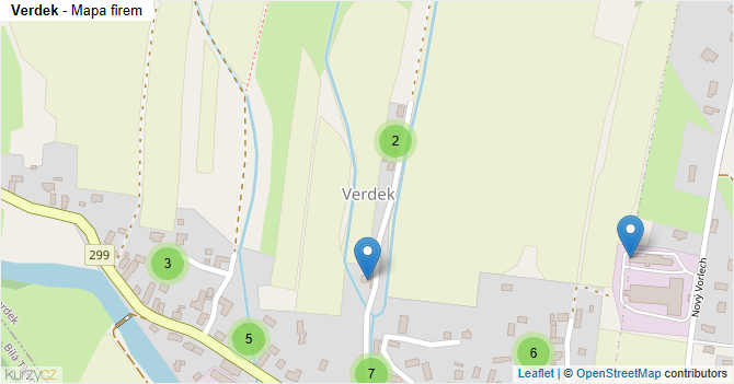 Verdek - mapa firem
