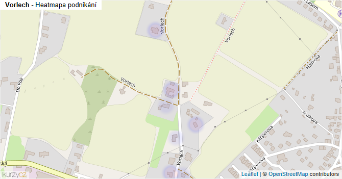 Vorlech - mapa podnikání