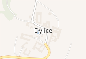 Dyjice v obci Dyjice - mapa části obce