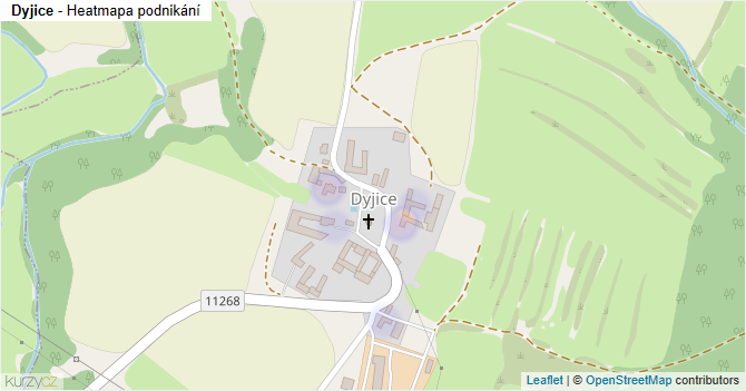 Dyjice - mapa podnikání