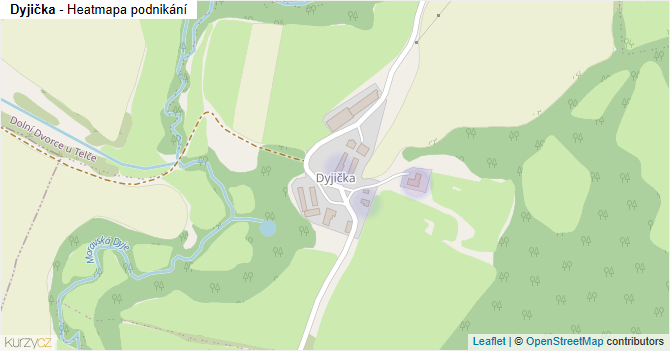 Dyjička - mapa podnikání