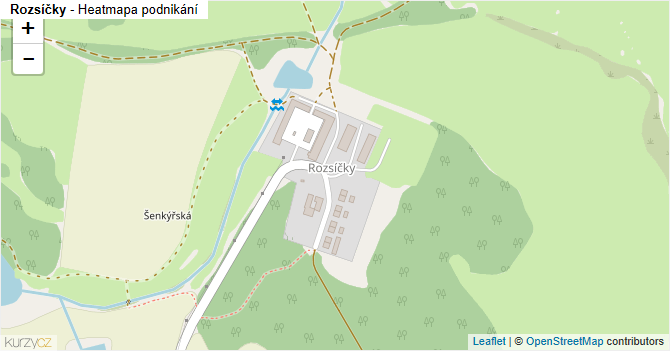 Rozsíčky - mapa podnikání