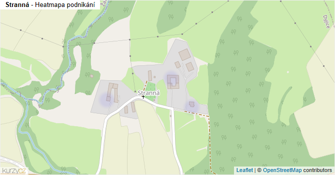 Stranná - mapa podnikání