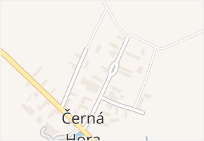 Černá Hora v obci Dymokury - mapa části obce