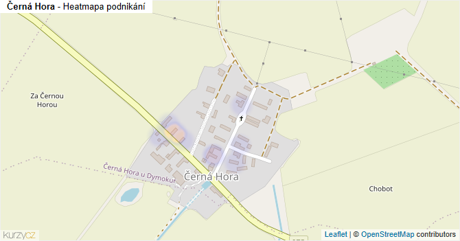 Černá Hora - mapa podnikání