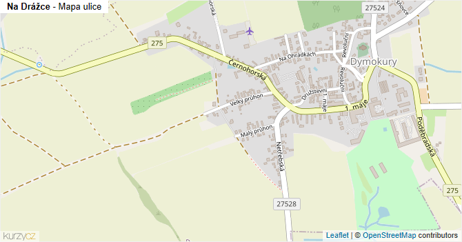 Na Drážce - mapa ulice