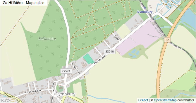 Za Hřištěm - mapa ulice