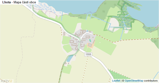 Lhota - mapa části obce