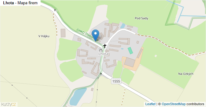 Lhota - mapa firem