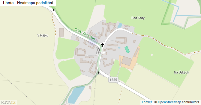 Lhota - mapa podnikání