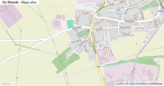 Do Křemší - mapa ulice