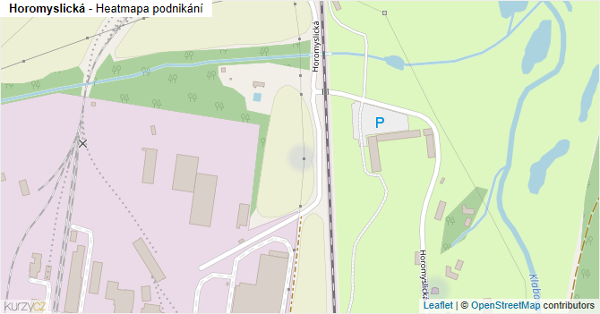 Horomyslická - mapa podnikání