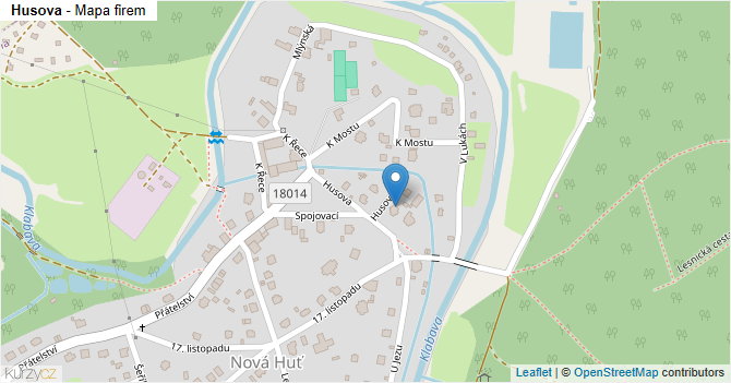 Husova - mapa firem