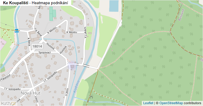 Ke Koupališti - mapa podnikání