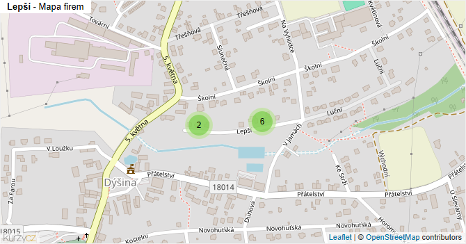 Lepší - mapa firem