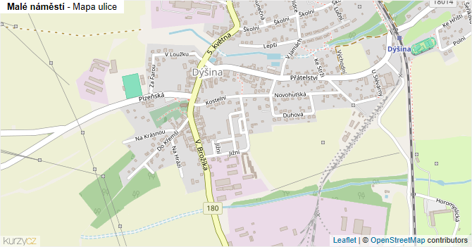 Malé náměstí - mapa ulice