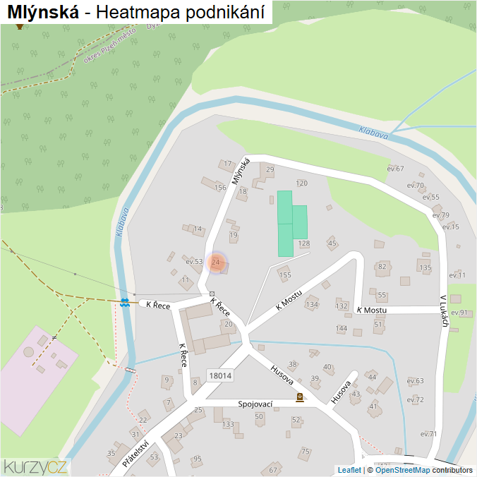 Mapa Mlýnská - Firmy v ulici.