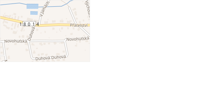 Novohuťská v obci Dýšina - mapa ulice