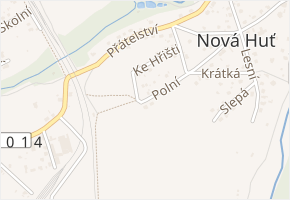 Polní v obci Dýšina - mapa ulice