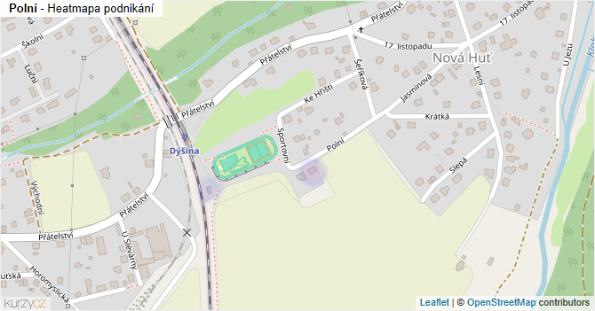 Polní - mapa podnikání