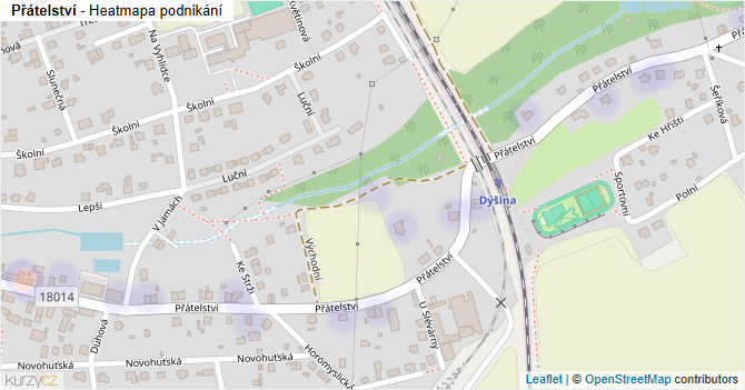 Přátelství - mapa podnikání