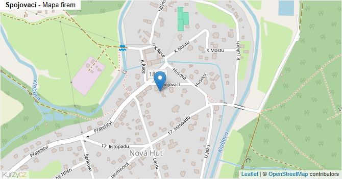 Spojovací - mapa firem