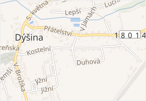 U Vodojemu v obci Dýšina - mapa ulice