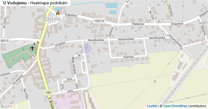 U Vodojemu - mapa podnikání