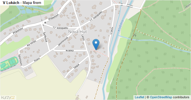 V Lukách - mapa firem