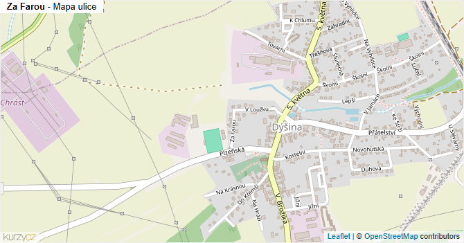 Za Farou - mapa ulice