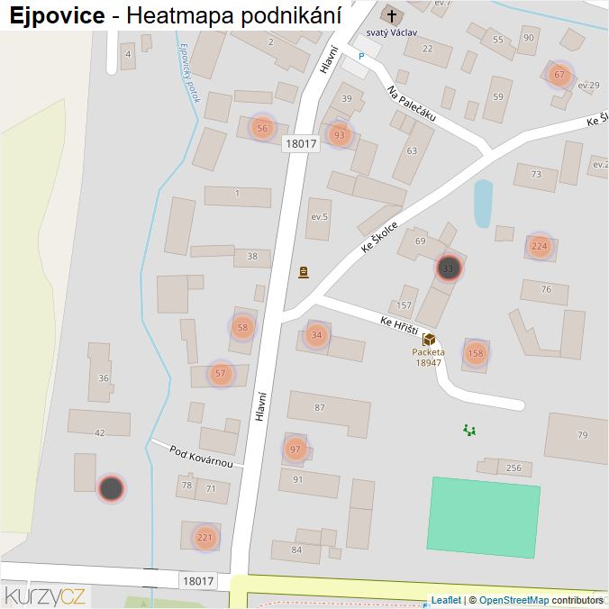 Mapa Ejpovice - Firmy v obci.