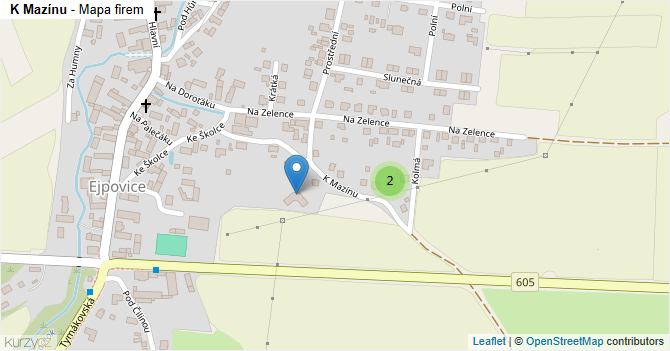 K Mazínu - mapa firem