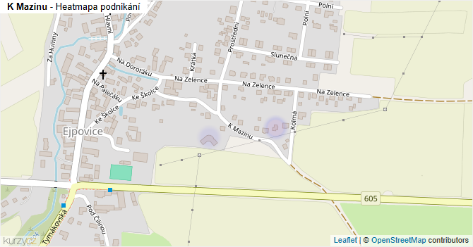 K Mazínu - mapa podnikání