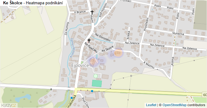Ke Školce - mapa podnikání