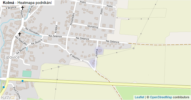 Kolmá - mapa podnikání