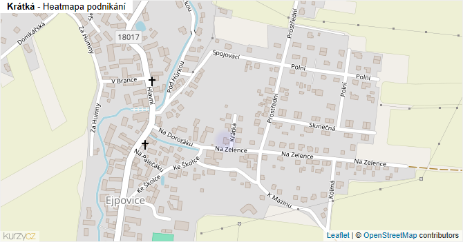 Krátká - mapa podnikání