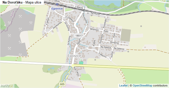 Na Doroťáku - mapa ulice