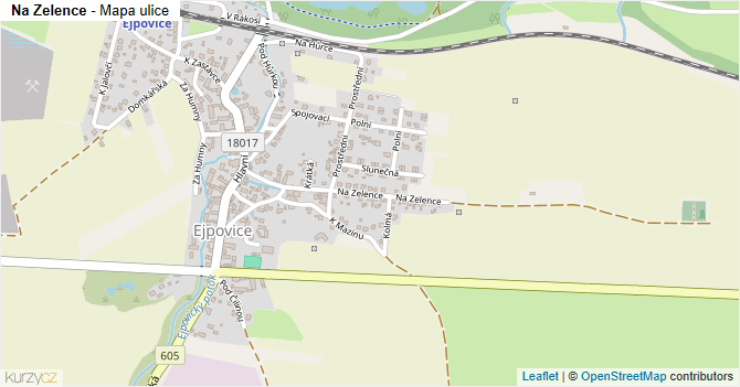 Na Zelence - mapa ulice