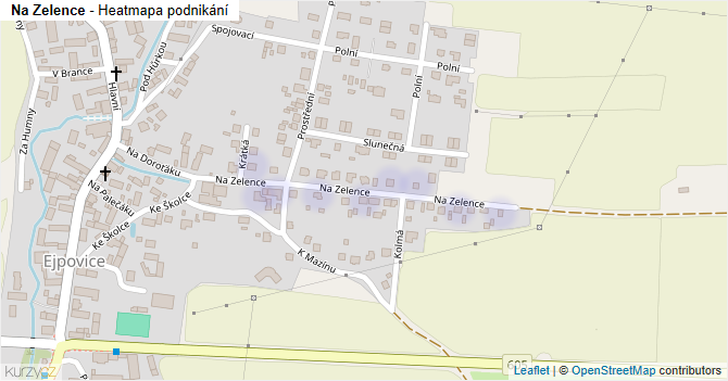 Na Zelence - mapa podnikání