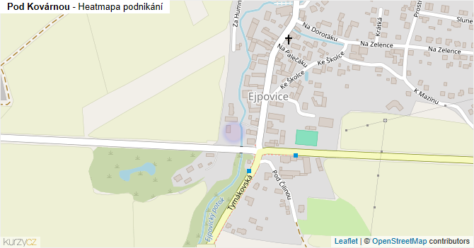 Pod Kovárnou - mapa podnikání