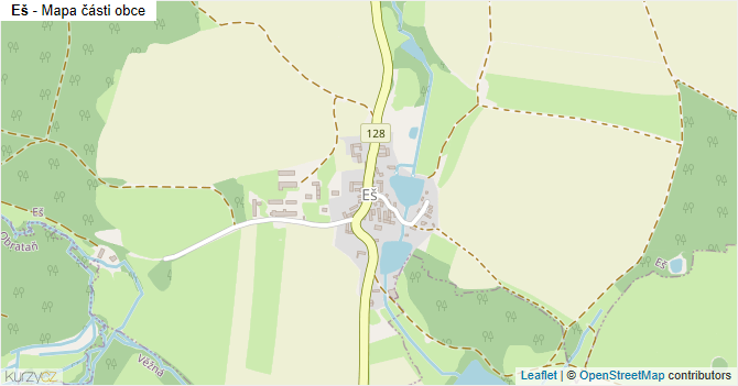 Eš - mapa části obce