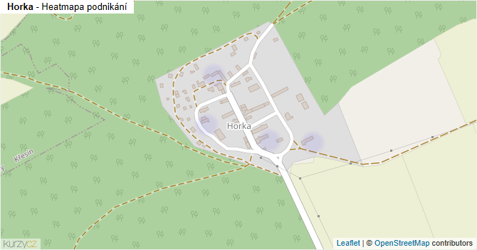 Horka - mapa podnikání