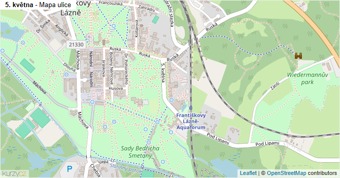 5. května - mapa ulice