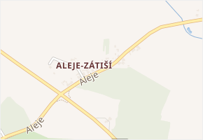 Aleje v obci Františkovy Lázně - mapa ulice