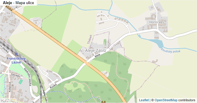 Aleje - mapa ulice