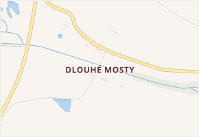 Dlouhé Mosty v obci Františkovy Lázně - mapa části obce